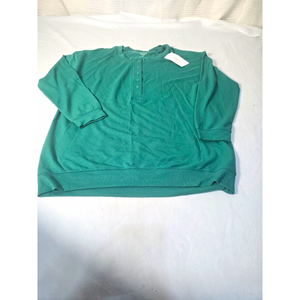 Ingrid & isabel- sleeve Henley maternity and beyond top- sizeM